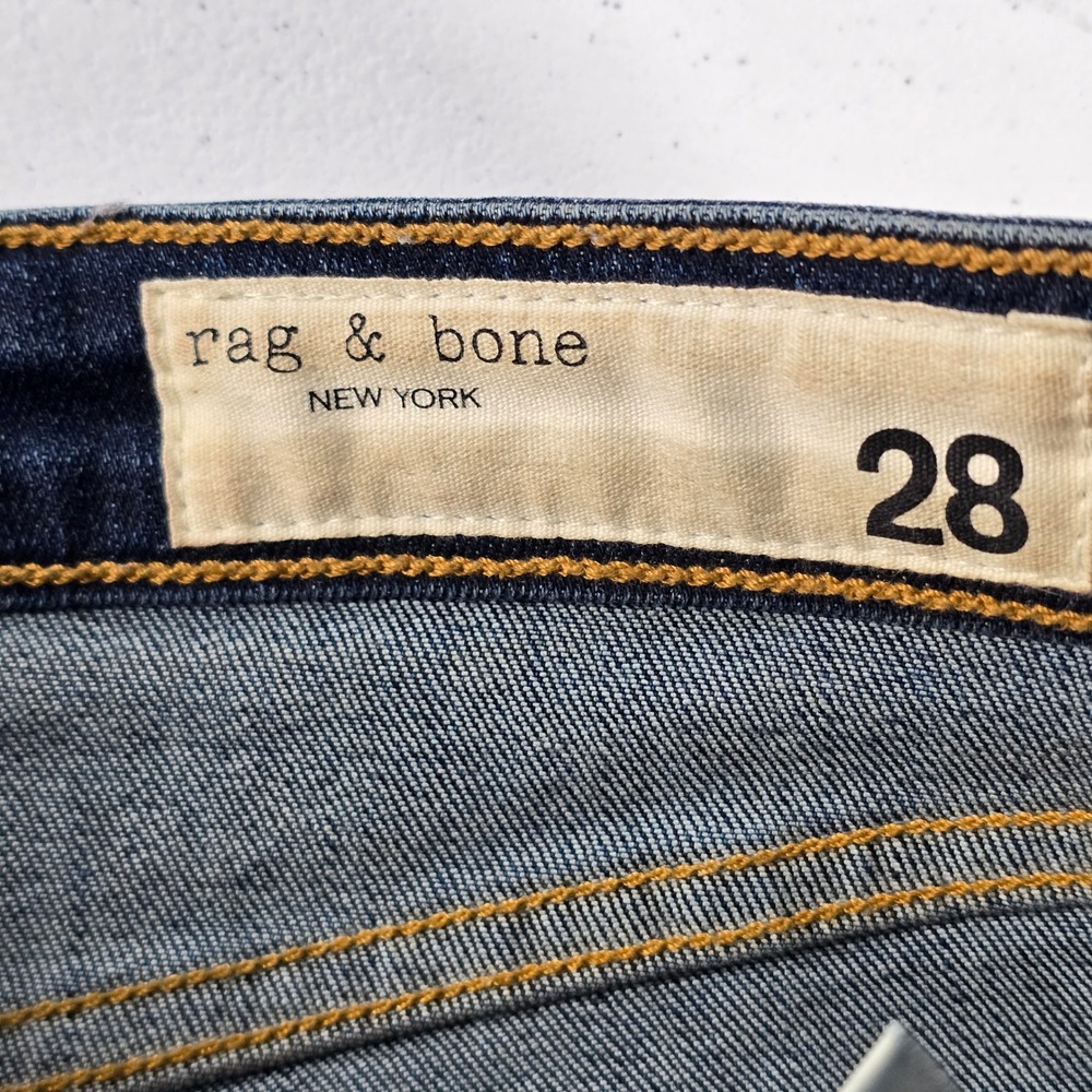 Rag & Bone Nina High-Rise Ankle Flare Jeans Carla Wash WDD19H2649K5CA Size 28 - Picture 7 of 10